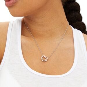 Twin heart necklace